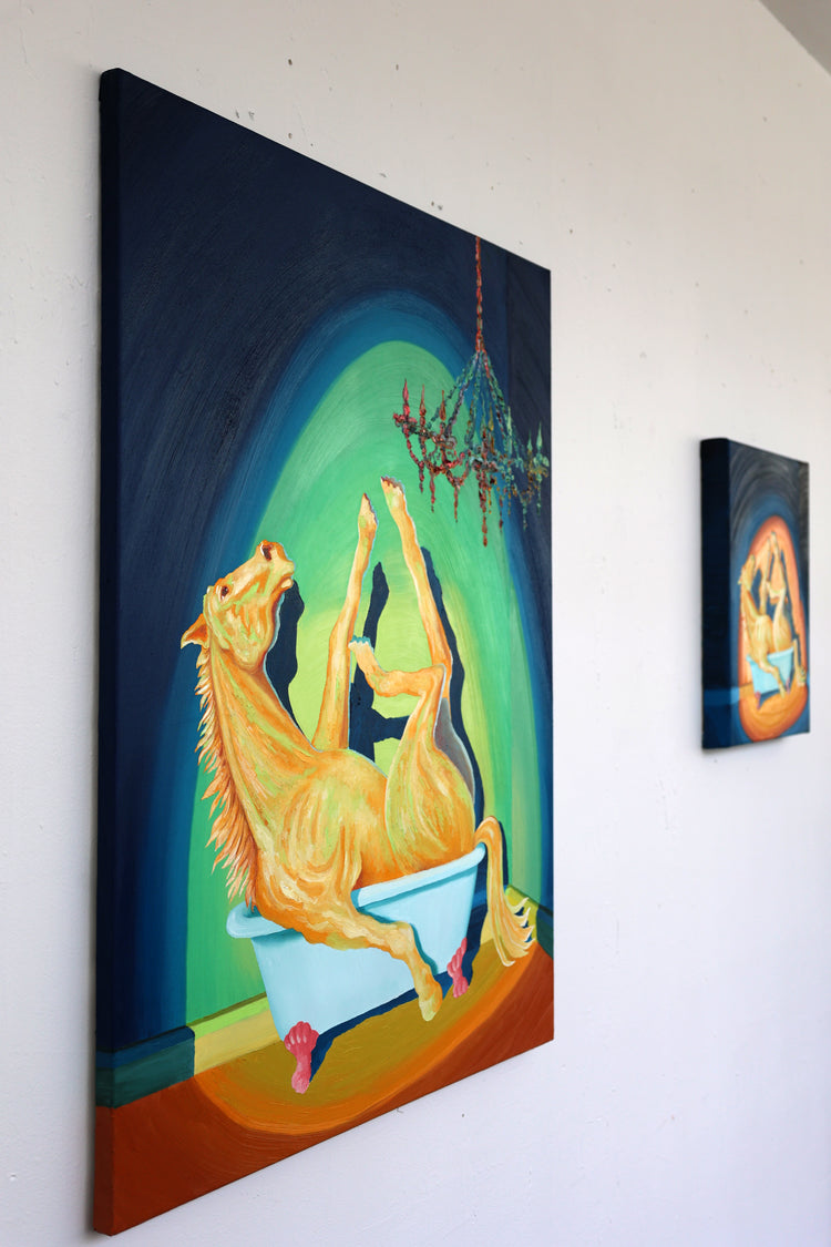 
Story of my Life by Dominic Virtosu: original work, 100x80cm / 39.37x31.49 in, oil on canvas, 2024 (view 9)