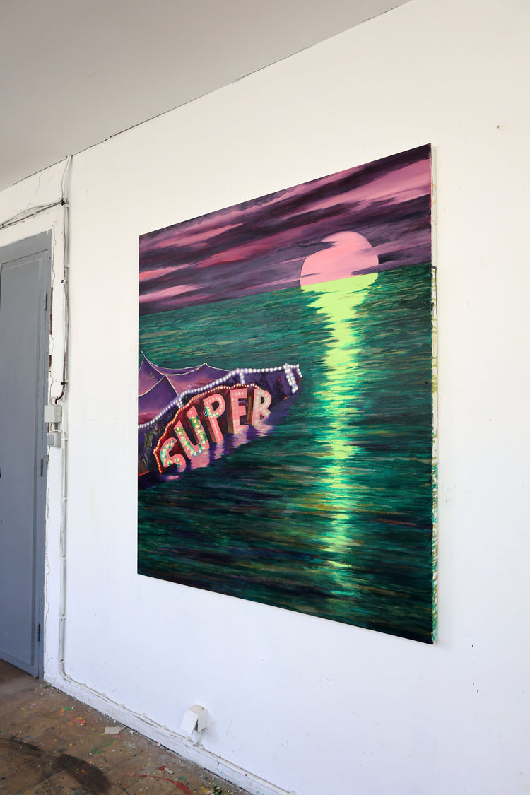 
Super by Dominic Virtosu: original work, 150x130cm / 59.06x51.18 in, oil on canvas, 2025 (view 3)