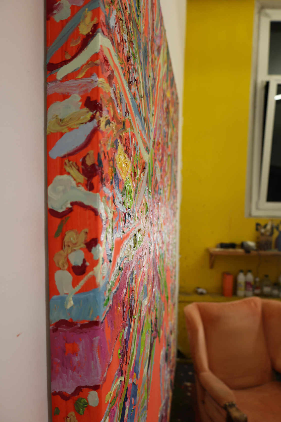 
Pure Joy by Dominic Virtosu: original work, 150x130cm / 59.06x51.18 in, oil on canvas, 2022 (view 5)