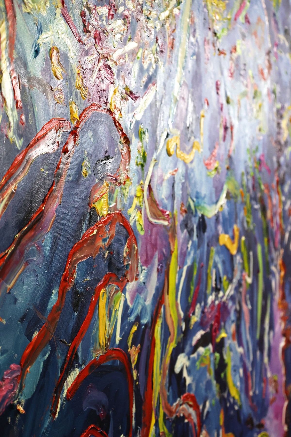 
Self-Expression in Blue by Dominic Virtosu: original work, 150x150cm / 59.05x59.05 in, oil on canvas, 2021 (view 7)