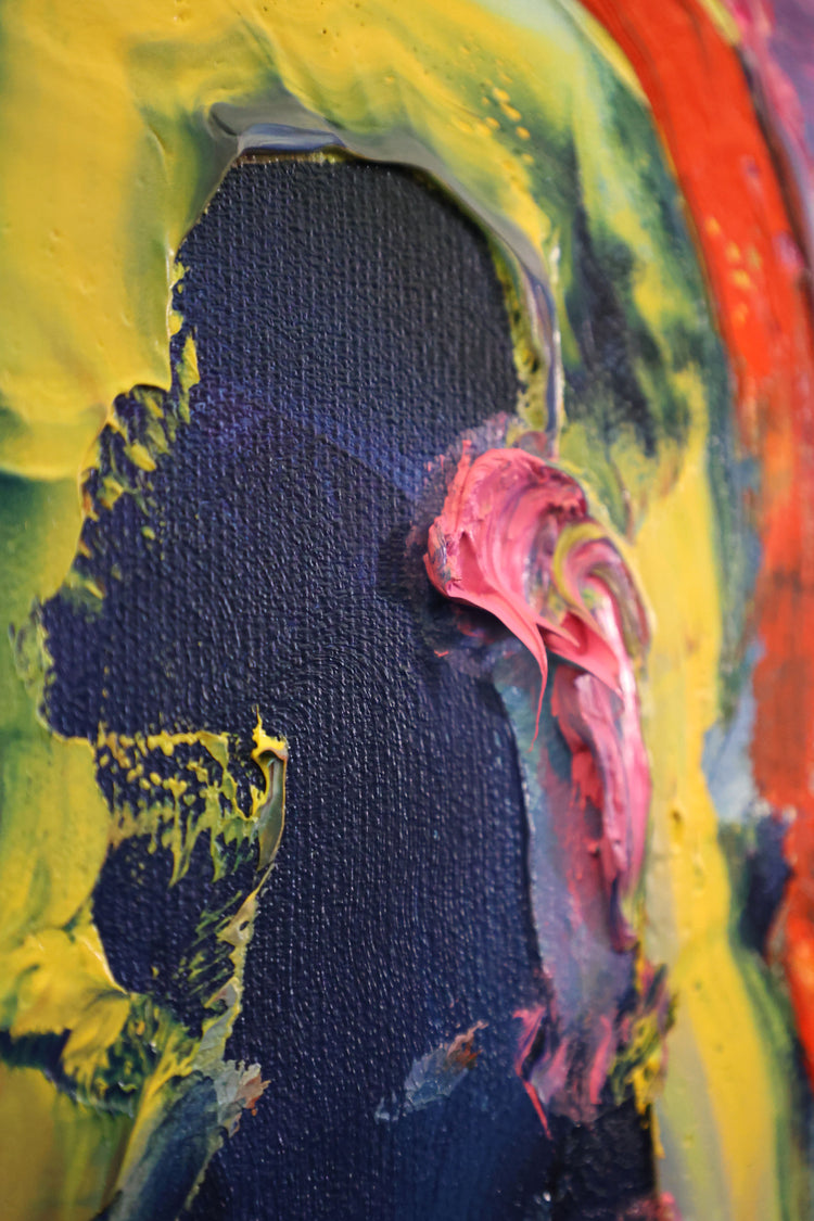 
Self-Expression in Blue by Dominic Virtosu: original work, 150x150cm / 59.05x59.05 in, oil on canvas, 2021 (view 8)