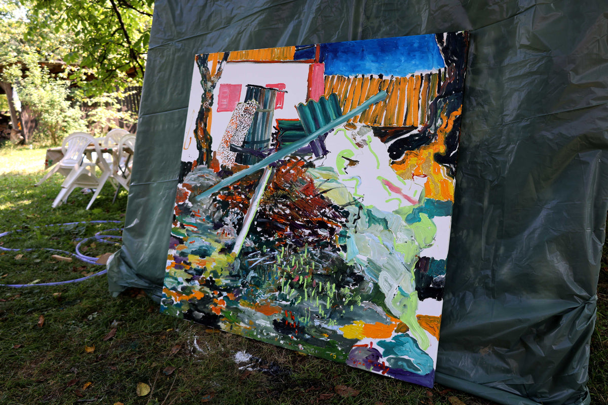 
Building Chaos by Dominic Virtosu: original work, 150x150cm / 59.06x59.06 in, digital print canvas, 2021 (view 11)