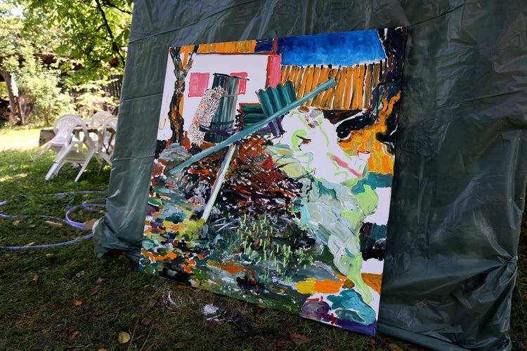 
Building Chaos by Dominic Virtosu: original work, 150x150cm / 59.06x59.06 in, digital print canvas, 2021 (view 11)