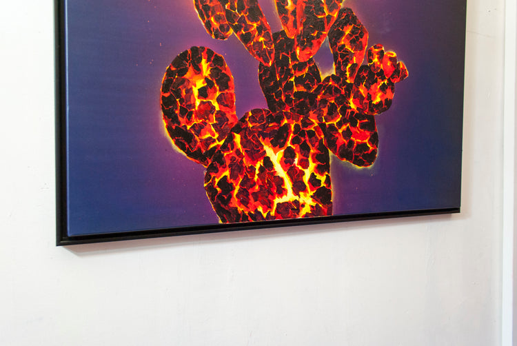 
Ember Cactus by Dominic Virtosu: original work, 150x130cm / 59.06x51.18 in, oil and spray paints on canvas, 2021 (view 10)