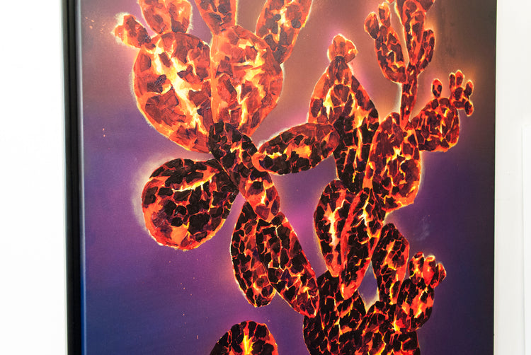 
Ember Cactus by Dominic Virtosu: original work, 150x130cm / 59.06x51.18 in, oil and spray paints on canvas, 2021 (view 11)