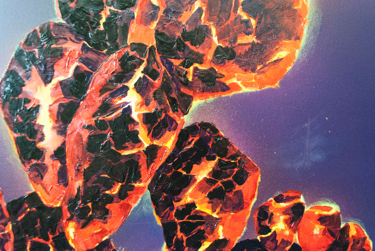 
Ember Cactus by Dominic Virtosu: original work, 150x130cm / 59.06x51.18 in, oil and spray paints on canvas, 2021 (view 16)