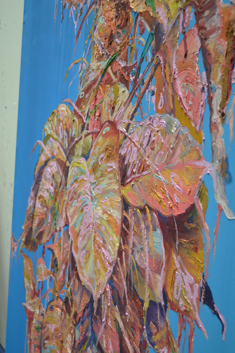 
Blue Jungle by Dominic Virtosu: original work, 180x110cm / 70.86x43.30 in, oil on canvas, 2018 (view 4)