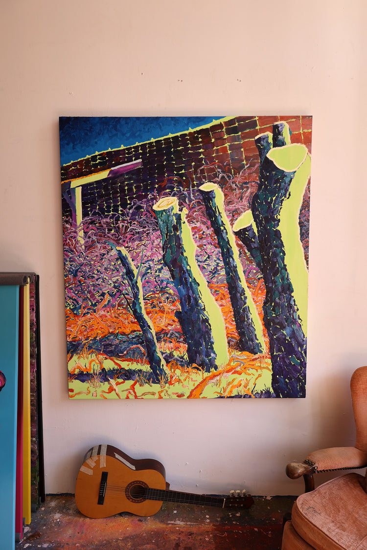 
Early Spring by Dominic Virtosu: original work, 150x130cm / 59.06x51.18 in, oil and spray paints on canvas, 2022 (view 3)