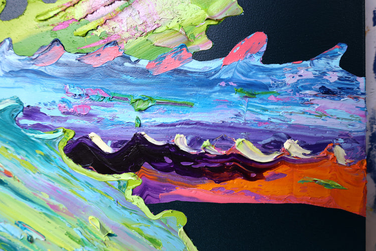 
Electric Aloe by Dominic Virtosu: original work, 180x150cm / 70.8x59.5 in, oil and spray paint on canvas, 2022 (view 5)