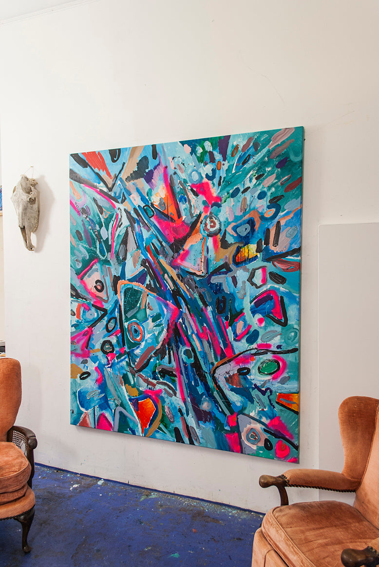 
Energy of a Day by Dominic Virtosu: original work, 200x167cm,oil on canvas, 2021 (view 3)