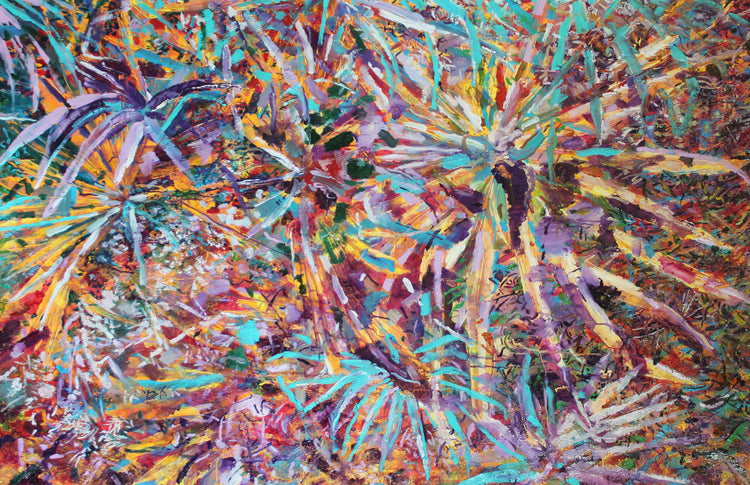 
Explosion of Nature by Dominic Virtosu: original work, 110x170cm / 43.3x66.9 in, oil on paper, 2017, private collection