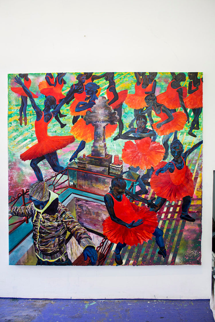 
After Life by Dominic Virtosu: original work, 200x200 cm / 78.74x78.74 in , oil and spray paint on canvas, 2017 (view 6)
