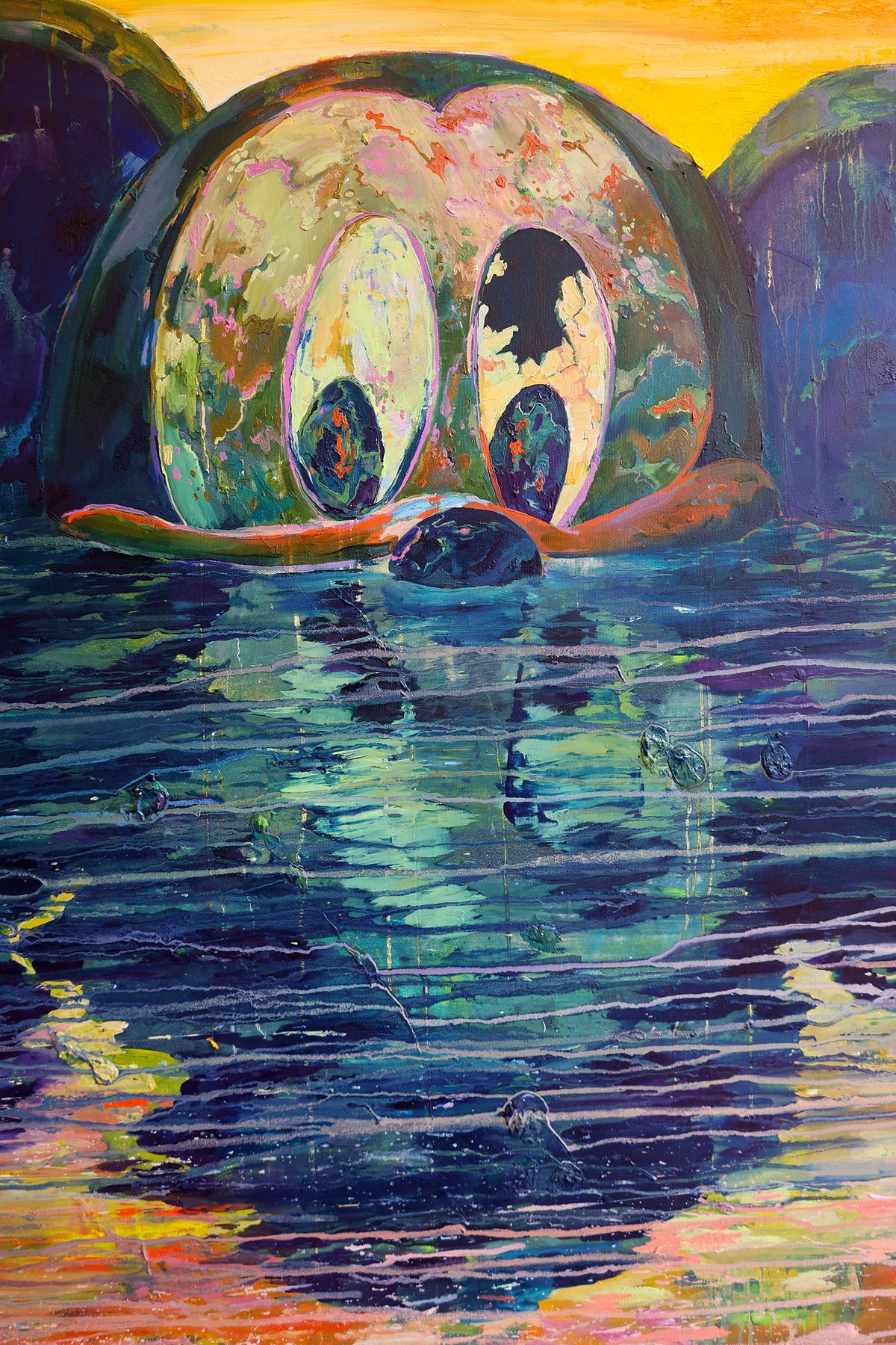 
Fun Times by Dominic Virtosu: original work, 150x150cm / 59.05x59.05 in, oil on canvas, 2022 (view 5)