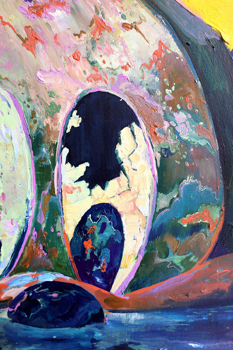 
Fun Times by Dominic Virtosu: original work, 150x150cm / 59.05x59.05 in, oil on canvas, 2022 (view 10)