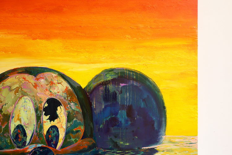
Fun Times by Dominic Virtosu: original work, 150x150cm / 59.05x59.05 in, oil on canvas, 2022 (view 8)