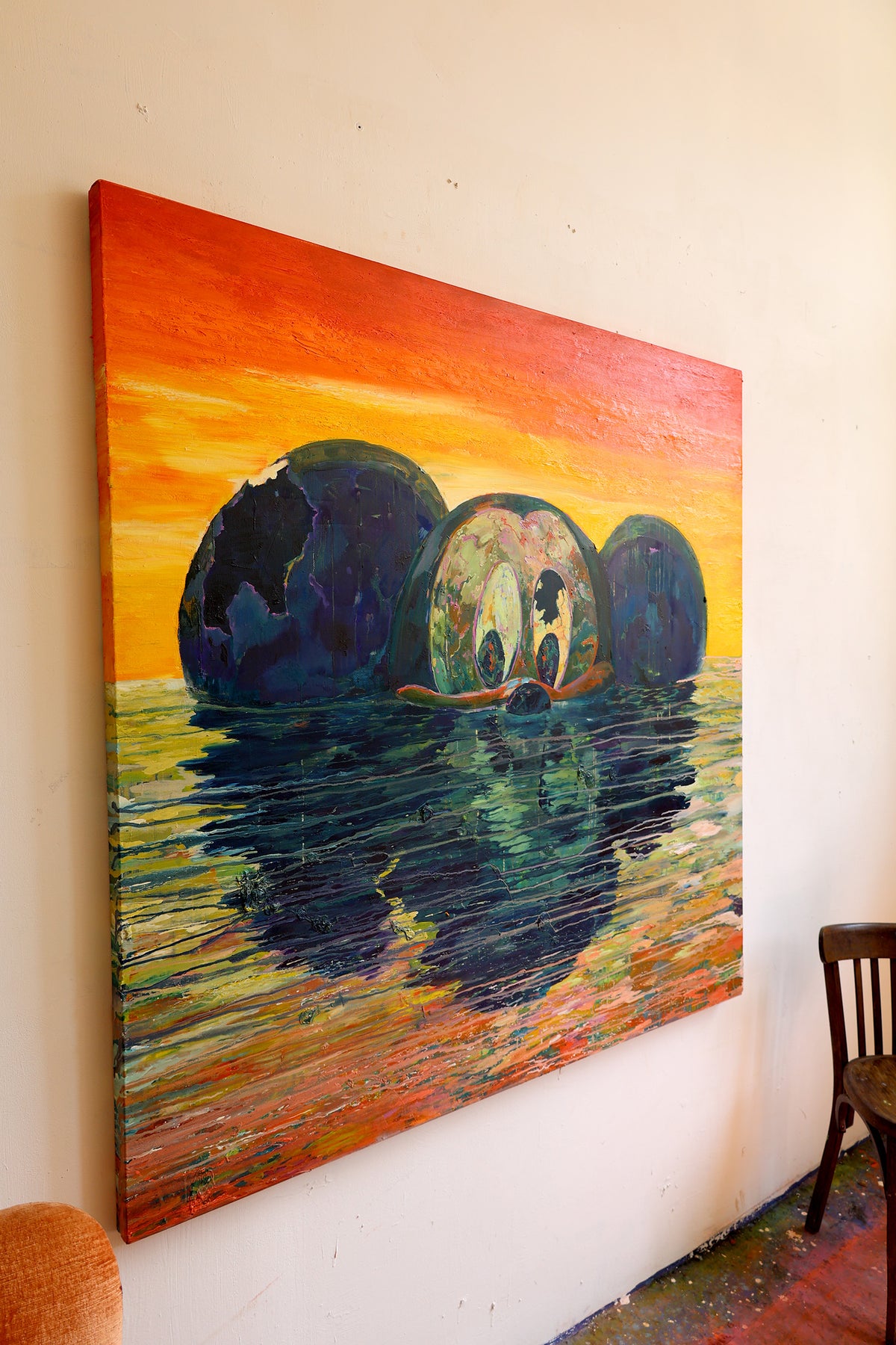 
Fun Times by Dominic Virtosu: original work, 150x150cm / 59.05x59.05 in, oil on canvas, 2022 (view 20)