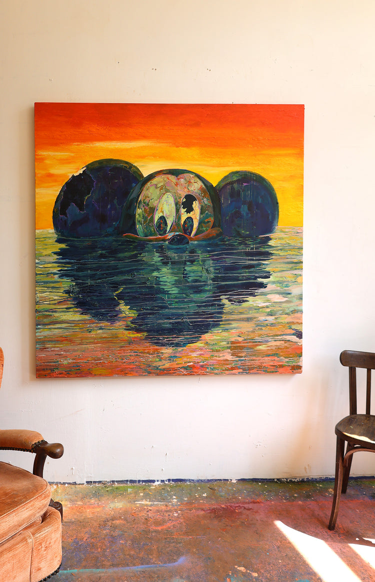 
Fun Times by Dominic Virtosu: original work, 150x150cm / 59.05x59.05 in, oil on canvas, 2022 (view 19)