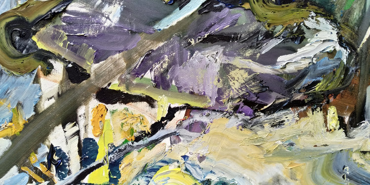 
Abstract Landscape by Dominic Virtosu: original work, 200x150cm / 78.74x59.06 in, oil on canvas, 2019 (view 7)