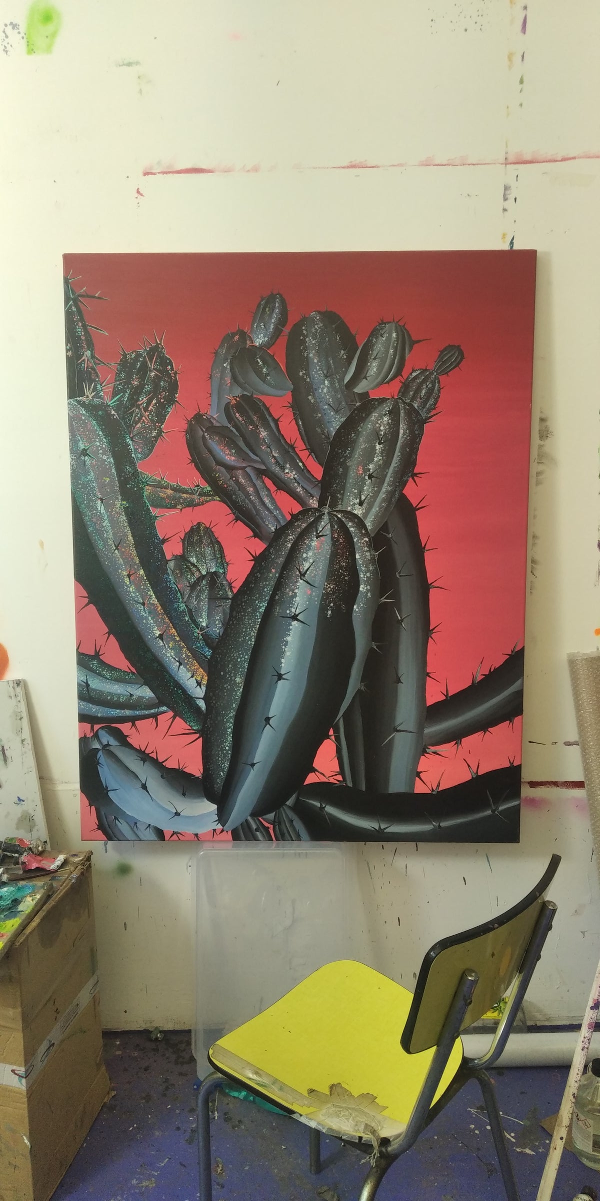 
Merry Christmas! by Dominic Virtosu: original work, 130x100cm / 51.18x39.3 in, oil and resin coating on canvas, 2020, private collection (view 16)