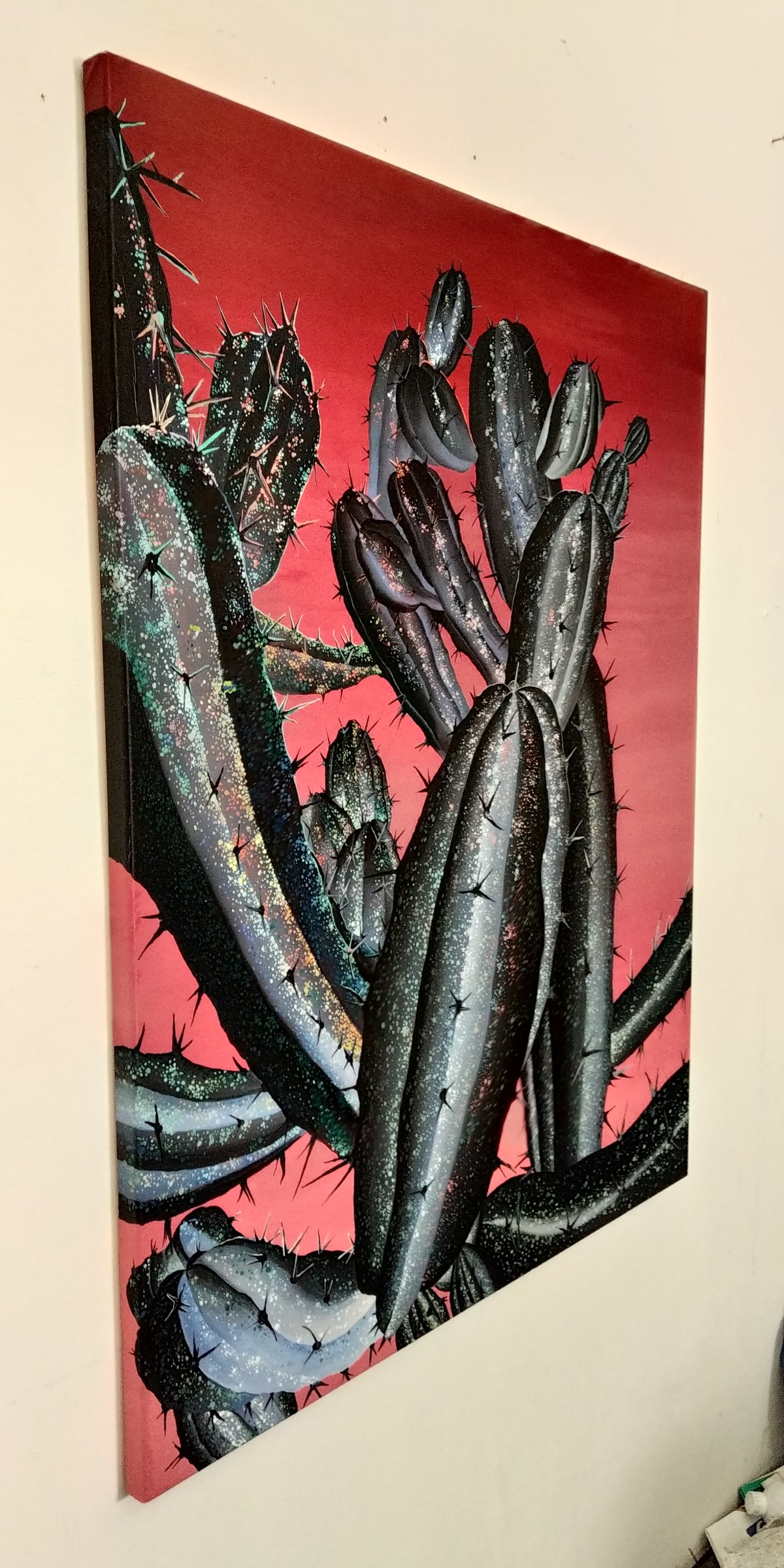 
Merry Christmas! by Dominic Virtosu: original work, 130x100cm / 51.18x39.3 in, oil and resin coating on canvas, 2020, private collection (view 7)