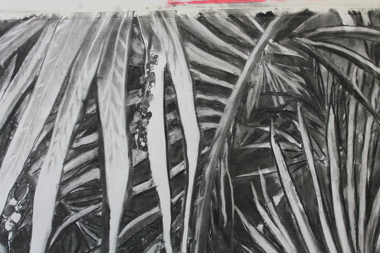 
Into the Wild by Dominic Virtosu: original work, 152x135cm / 53.1x59.8 in, charcoal on paper, 2020 (view 4)