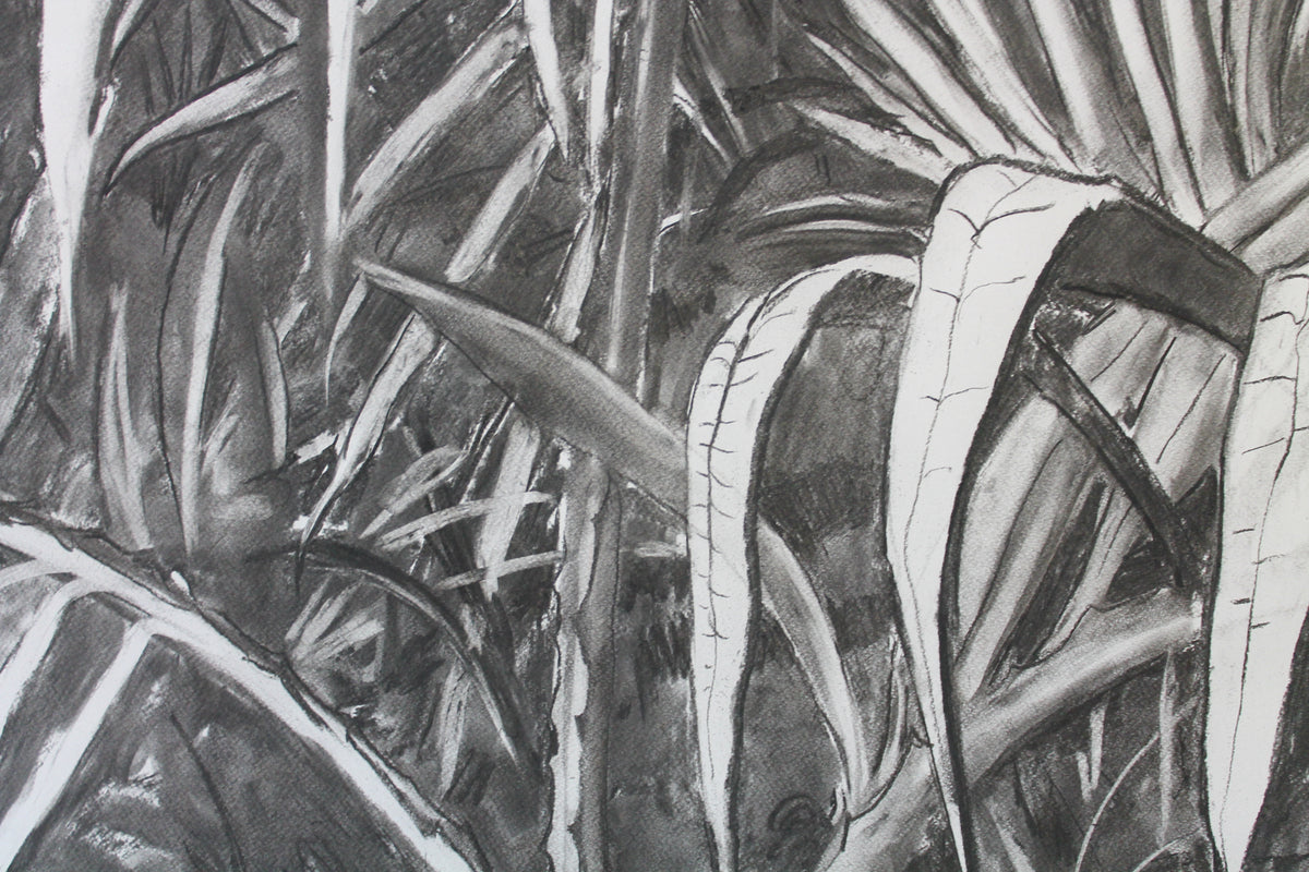 
Into the Wild by Dominic Virtosu: original work, 152x135cm / 53.1x59.8 in, charcoal on paper, 2020 (view 5)