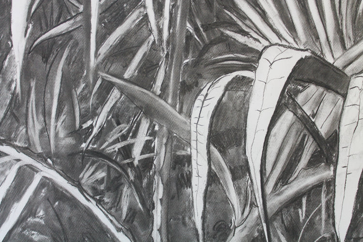 
Into the Wild by Dominic Virtosu: original work, 152x135cm / 53.1x59.8 in, charcoal on paper, 2020 (view 5)