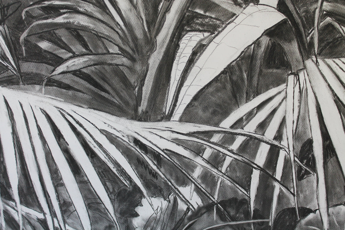
Into the Wild by Dominic Virtosu: original work, 152x135cm / 53.1x59.8 in, charcoal on paper, 2020 (view 6)