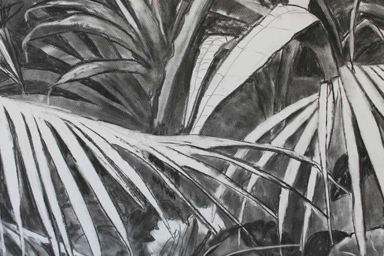 
Into the Wild by Dominic Virtosu: original work, 152x135cm / 53.1x59.8 in, charcoal on paper, 2020 (view 6)