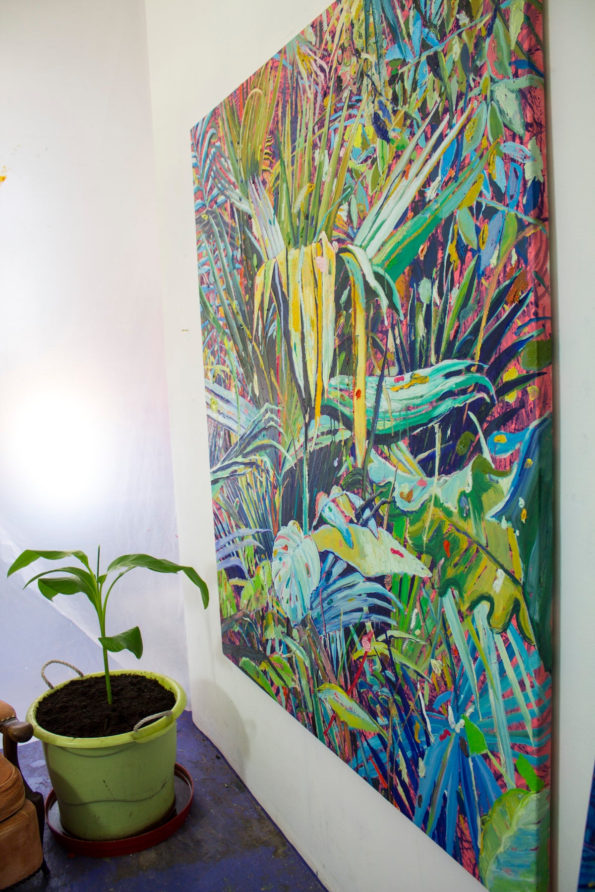 
Savage Beauty by Dominic Virtosu: original work, 180x154cm / 70.8x60.6 in, oil on canvas, 2019 (view 5)