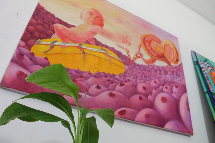 
Suck Better by Dominic Virtosu: original work, 130x170cm, oil on canvas, 2019 (view 3)