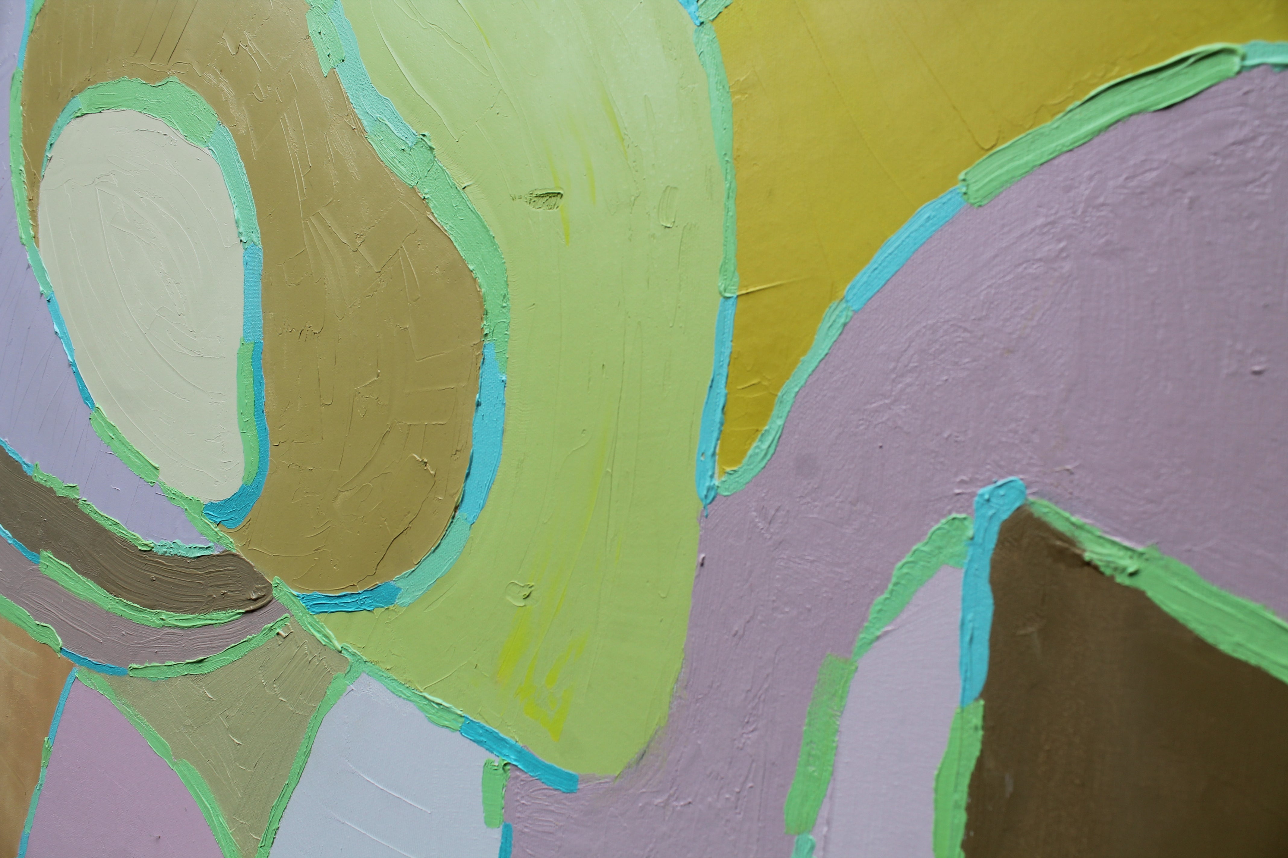 Abstract Composition, 170x160cm, oil on canvas, 2013, detail of the work