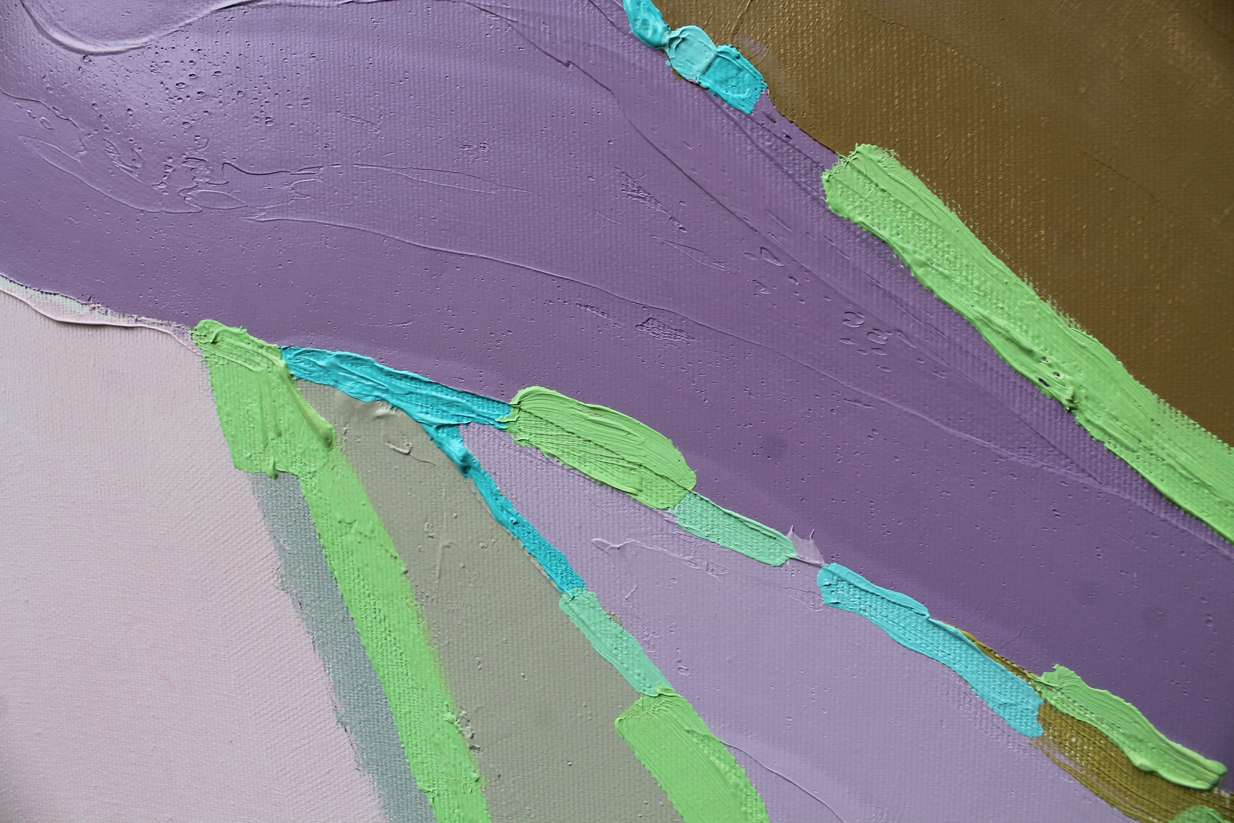 Abstract Composition, 170x160cm, oil on canvas, 2013, detail of the work