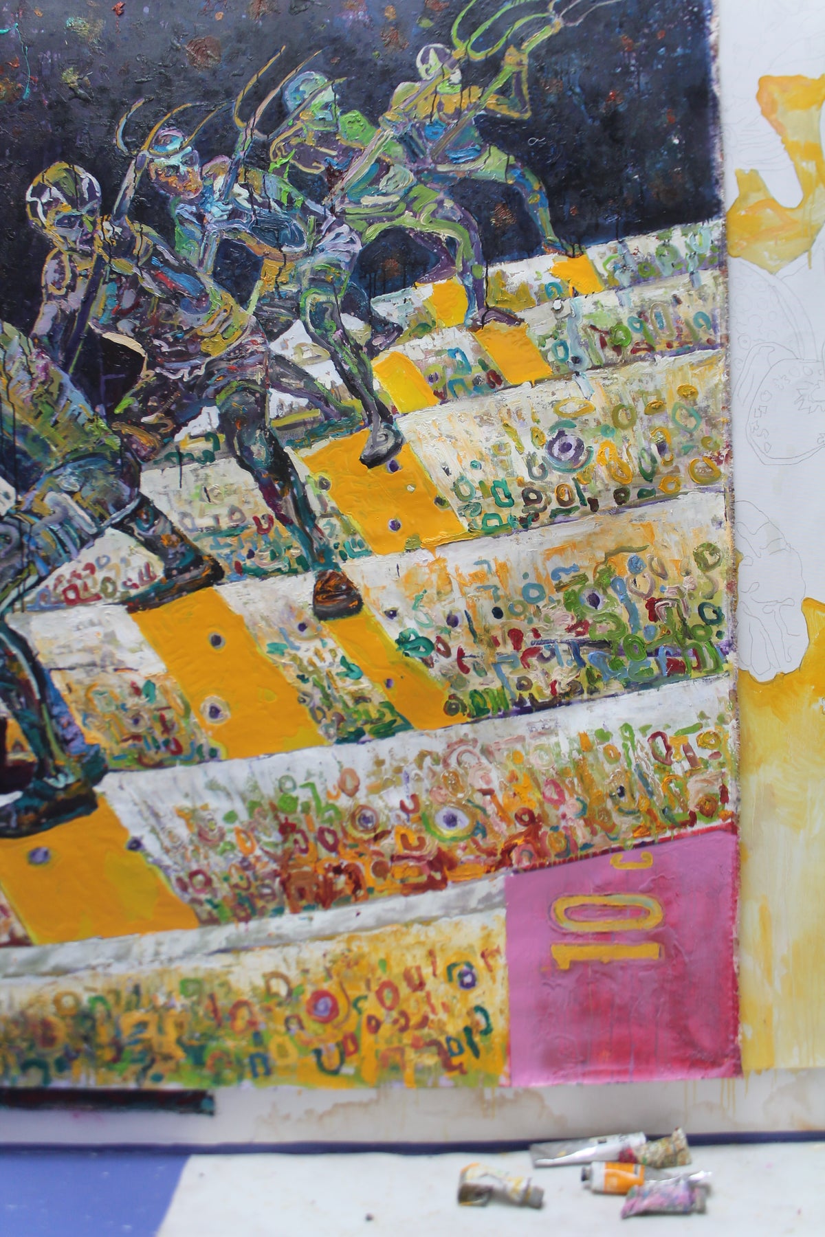 
The Ten Commandments by Dominic Virtosu: original work, 200x200 cm / 78.74x78.74 in , oil on canvas, 2019 (view 3)