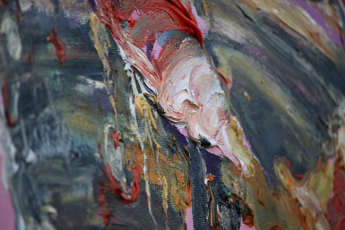 
Detail of the work "Jungle" - work completed and photographed by the Dominic Virtosu in 2019 at his country studio in Romania.