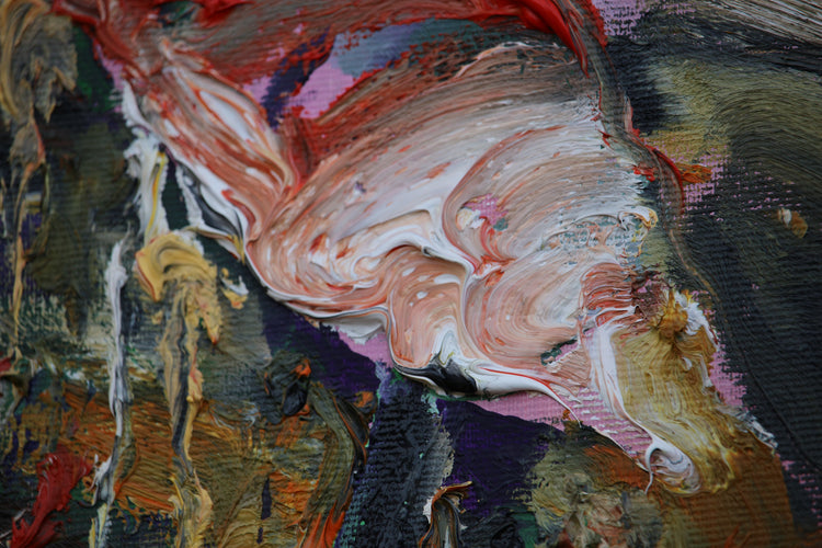 
Detail of the work "Jungle" - work completed and photographed by the Dominic Virtosu in 2019 at his country studio in Romania.