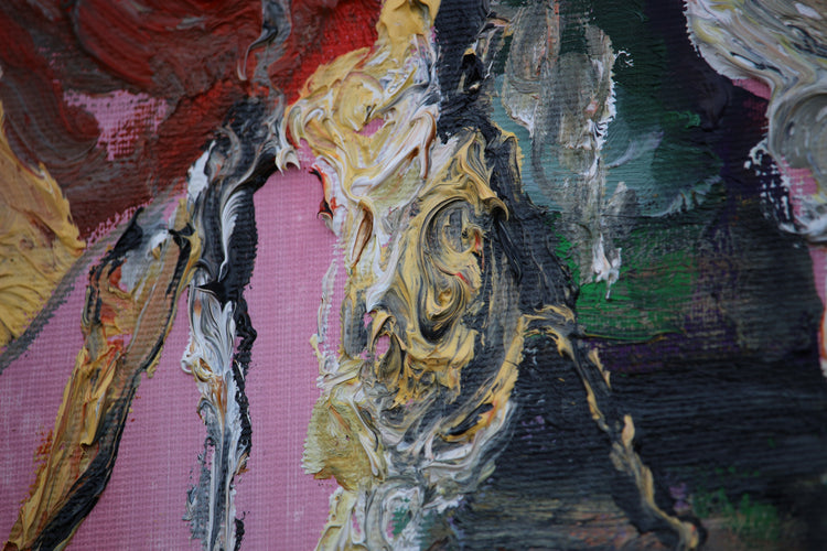 
Detail of the work "Jungle" - work completed and photographed by the Dominic Virtosu in 2019 at his country studio in Romania.