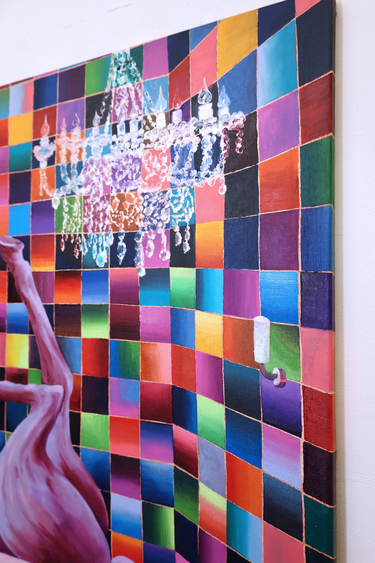 
In the Mood by Dominic Virtosu: original work, 100x90cm / 39.3x35.43 in, oil on canvas, 2022 (view 11)
