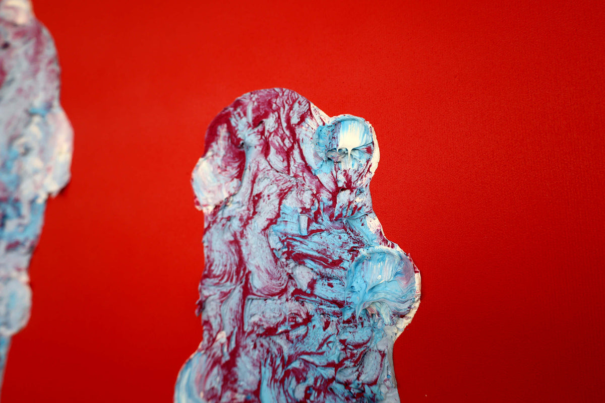 
King Cactus by Dominic Virtosu: original work, 150x130cm / 59.06x51.18 in, oil, spray paint and pigment on canvas, 2022 (view 17)