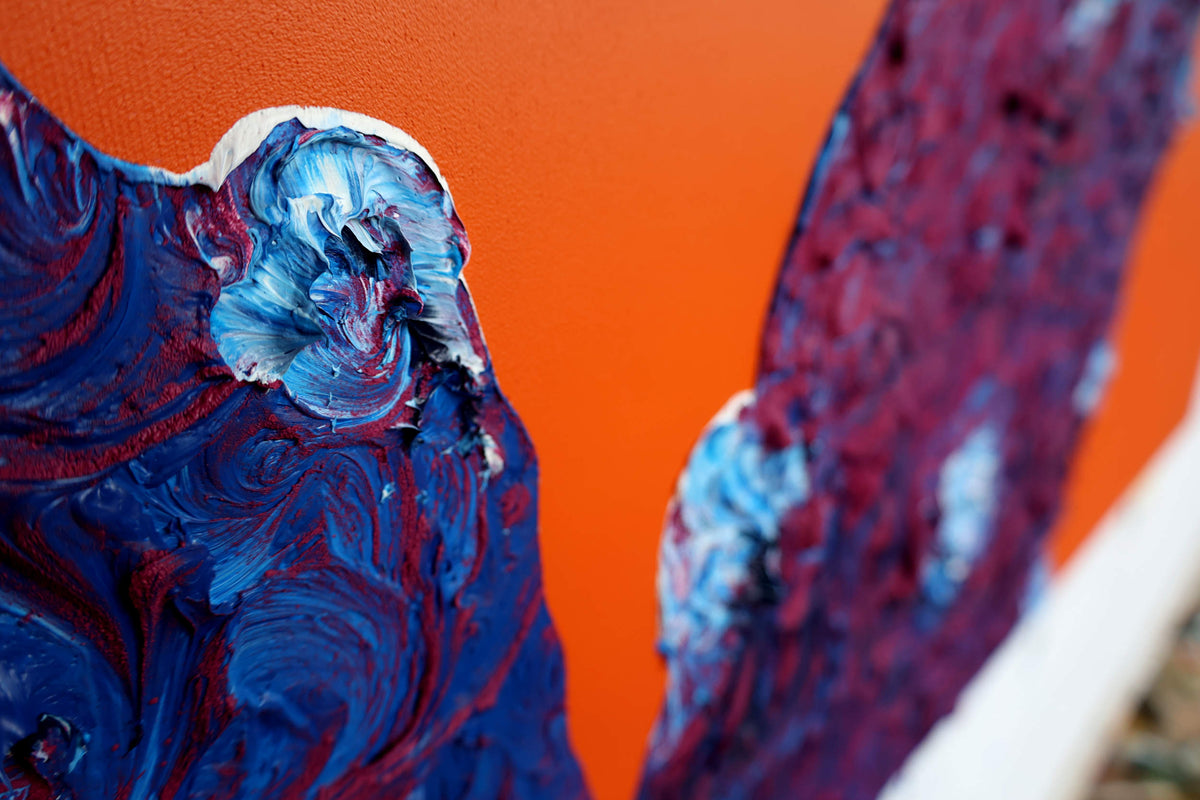 
King Cactus by Dominic Virtosu: original work, 150x130cm / 59.06x51.18 in, oil, spray paint and pigment on canvas, 2022 (view 11)