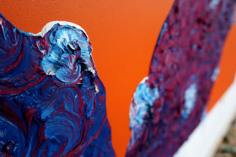 
King Cactus by Dominic Virtosu: original work, 150x130cm / 59.06x51.18 in, oil, spray paint and pigment on canvas, 2022 (view 11)