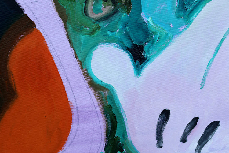 
Look over There by Dominic Virtosu: original work, 160x150cm / 62.99x59.05 in, oil on canvas, 2015 (view 5)