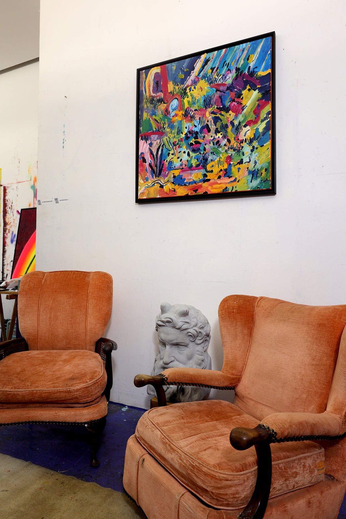 
Mixed Feelings by Dominic Virtosu: original work, 90x90 cm / 35.4x35.4 in, oil on canvas, 2021 (view 9)
