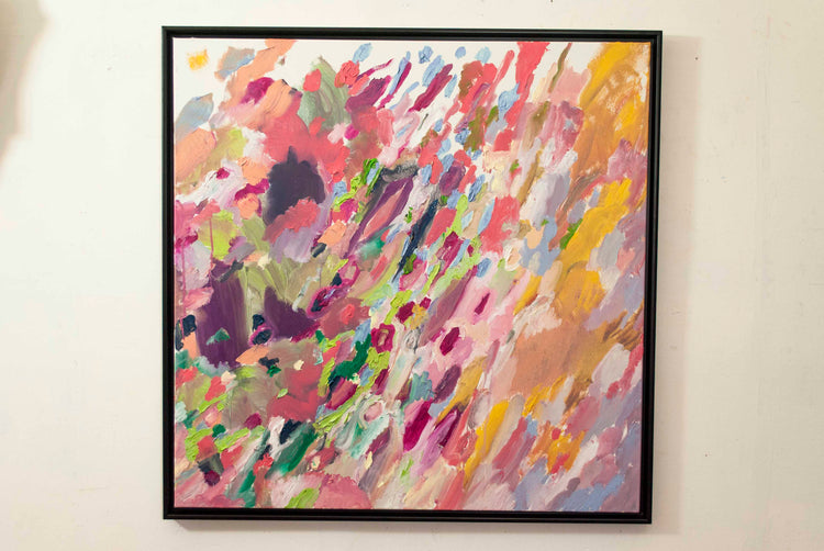 
Mood of the Day by Dominic Virtosu: original work, 100x100 cm / 39.37x39.37 in, oil on canvas, 2021 (view 3)