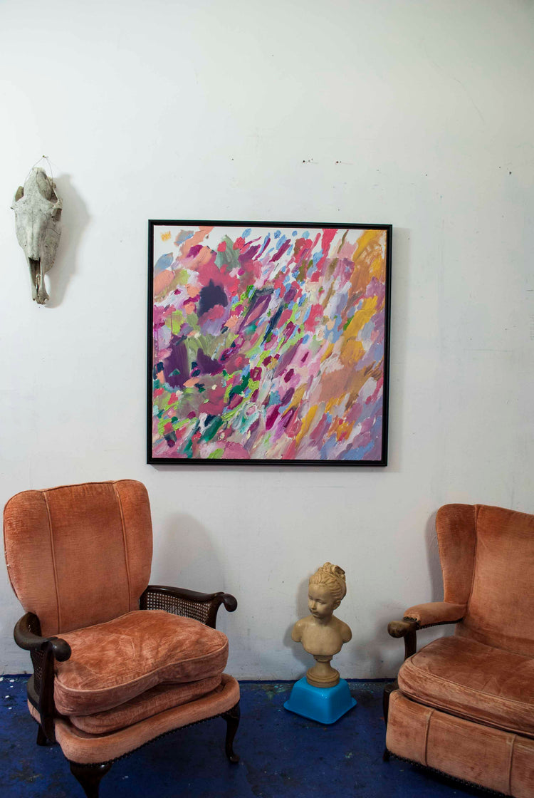 
Mood of the Day by Dominic Virtosu: original work, 100x100 cm / 39.37x39.37 in, oil on canvas, 2021 (view 4)
