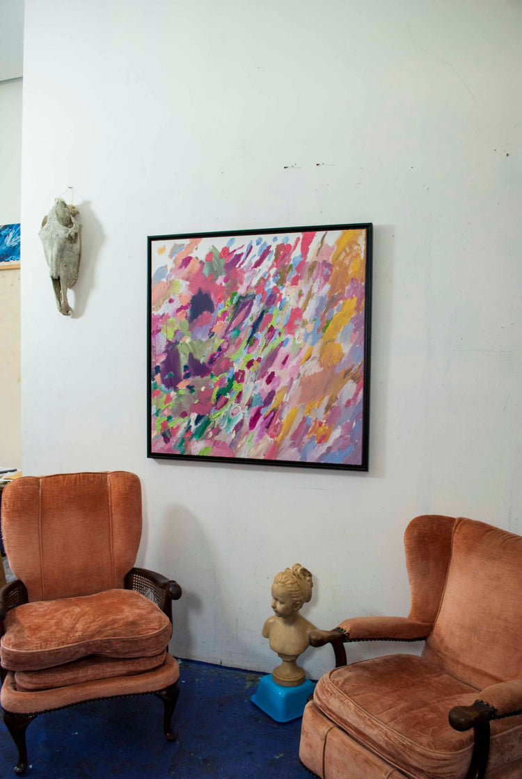 
Mood of the Day by Dominic Virtosu: original work, 100x100 cm / 39.37x39.37 in, oil on canvas, 2021 (view 5)