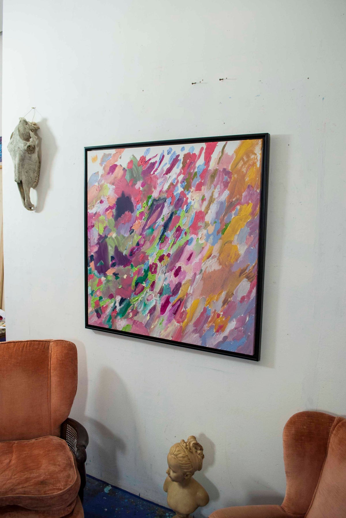 
Mood of the Day by Dominic Virtosu: original work, 100x100 cm / 39.37x39.37 in, oil on canvas, 2021 (view 6)