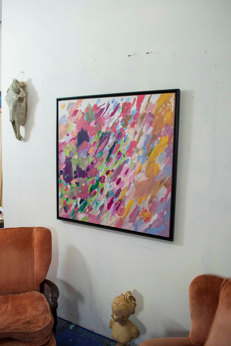 
Mood of the Day by Dominic Virtosu: original work, 100x100 cm / 39.37x39.37 in, oil on canvas, 2021 (view 6)