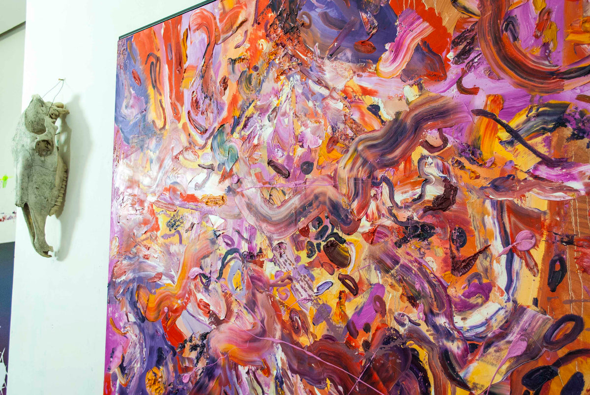 
Muscle Memory by Dominic Virtosu: original work, 150x150cm / 59.05x59.05 in, oil on canvas, 2021 (view 15)