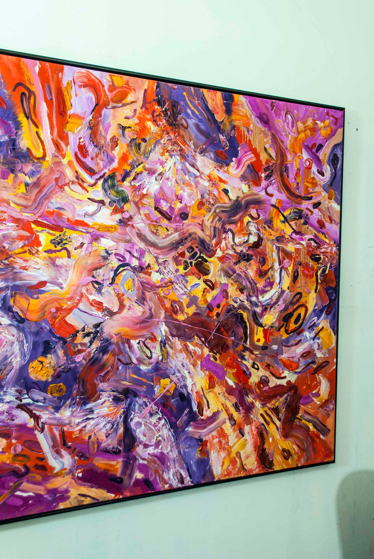 
Muscle Memory by Dominic Virtosu: original work, 150x150cm / 59.05x59.05 in, oil on canvas, 2021 (view 20)